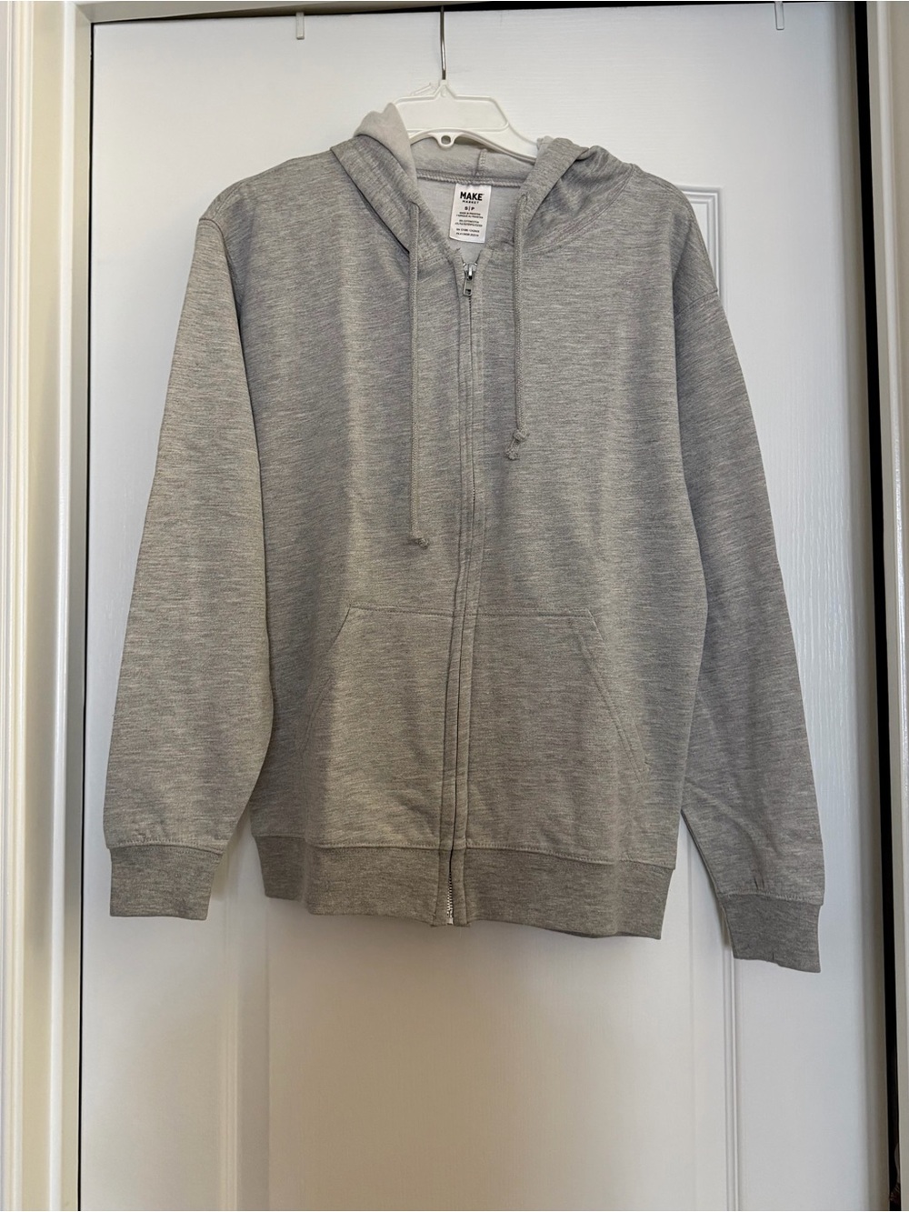 Make Market Gray Full Zip Hoodie S/P NWOT